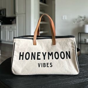 Santa Barbara Honeymoon Vibes Canvas Tote